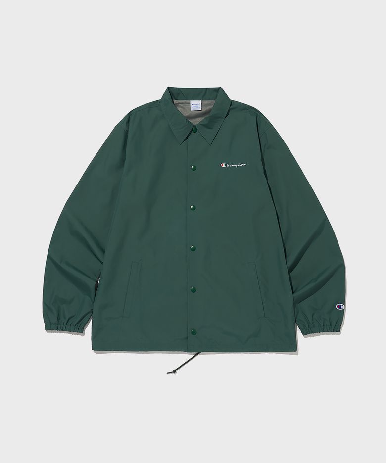 폴리에스터 메쉬 안감 코치 재킷 Dark Green