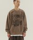 칩 딜루전 그런지 스웨트셔츠(피그먼트 브라운)