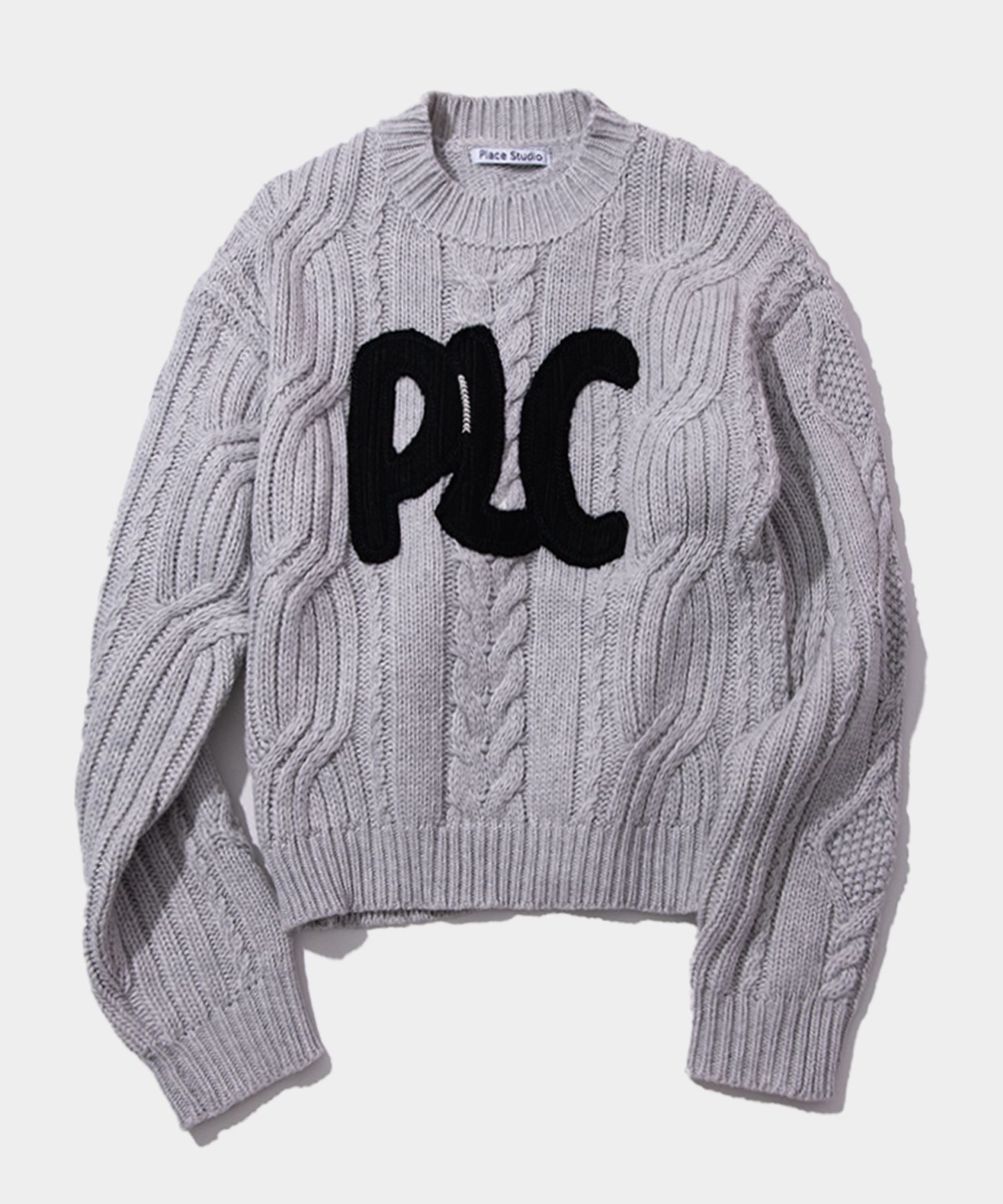MUSINSA公式 | PLACE STUDIO クワベギビッグPLCロゴセミクロップ