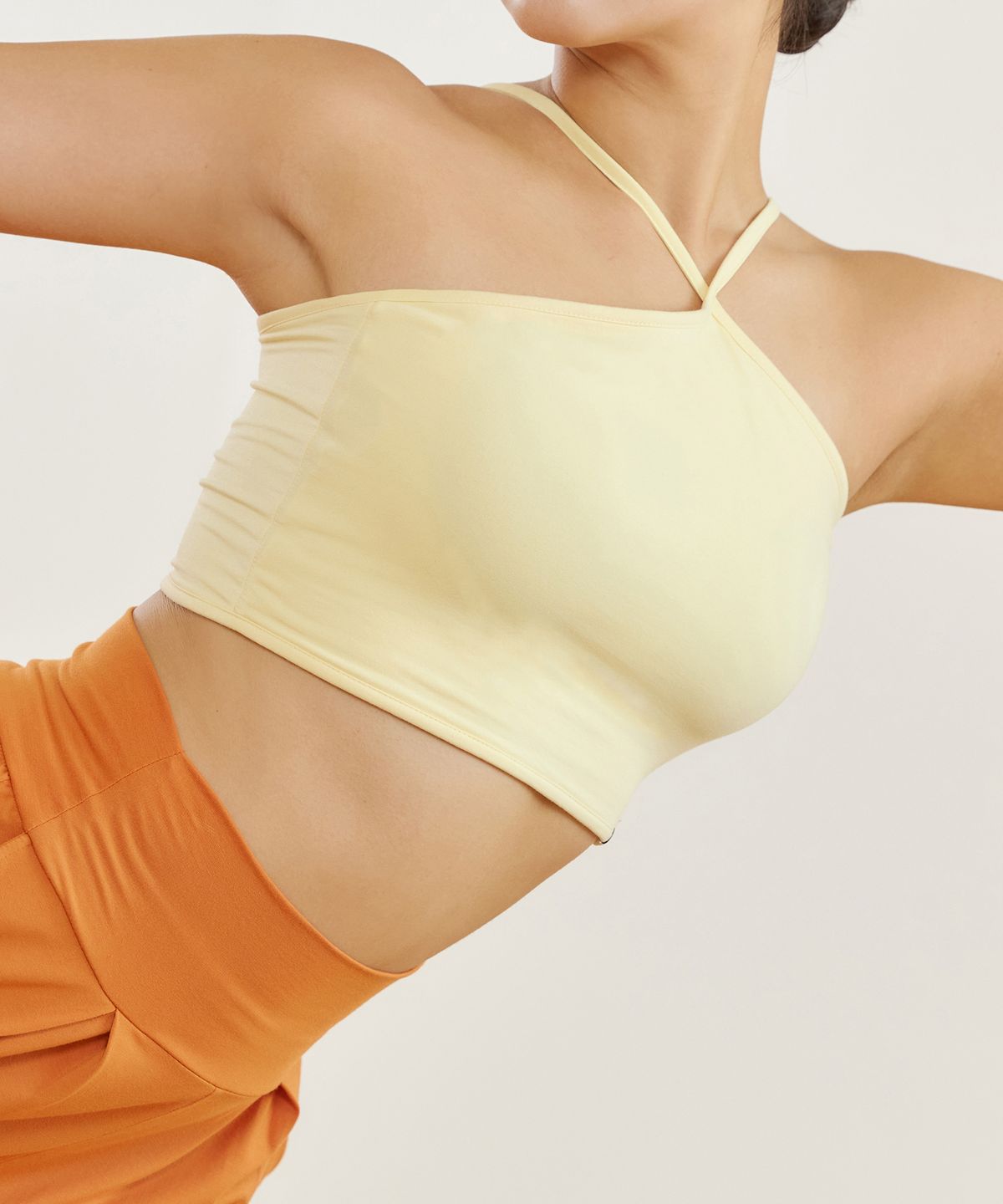 스토리요가(STORYOGA) 브릭샤 뱀부 홀터넥 브라탑
