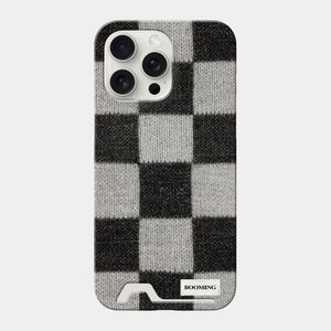 (+맥세이프) (무광/유광) 코지체커 카드포켓 케이스 (5colors) - 아이폰/갤럭시