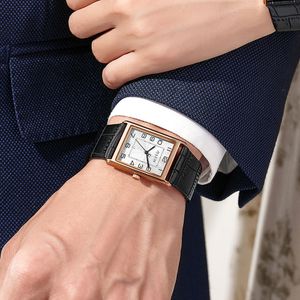 JA-1494M 스퀘어 탱크 남성가죽시계