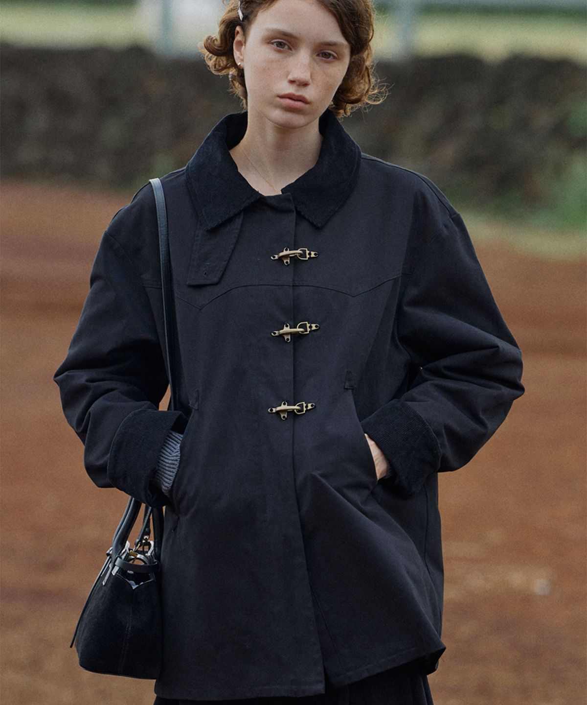 폴뉴아(FOLNUA) WESTERN WORKWEAR JACKET (BLACK)