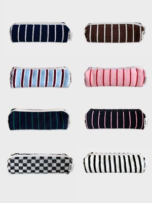 스트라이프 테리 필통 파우치 (8colors)