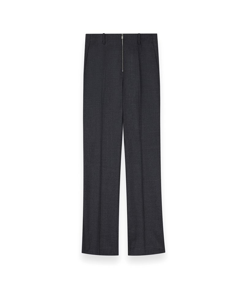 R-0038 / R4-ZIP WOOL TROUSERS - 2.0(GRAY)