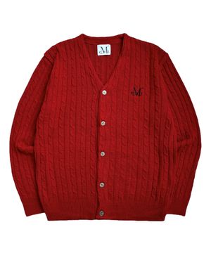 헴슬리 브이넥 케이블 니트 가디건 남녀공용 (4컬러)