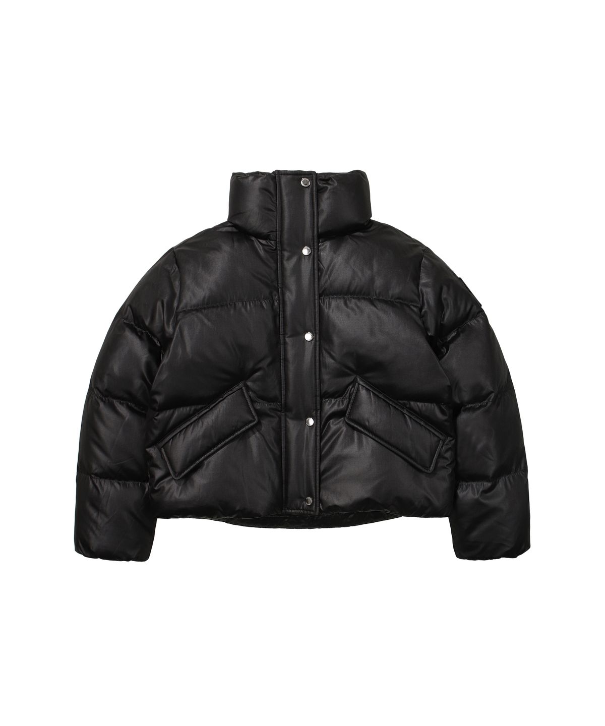슈퍼드라이(SUPERDRY) W 에센셜 덕다운 숏패딩 블랙