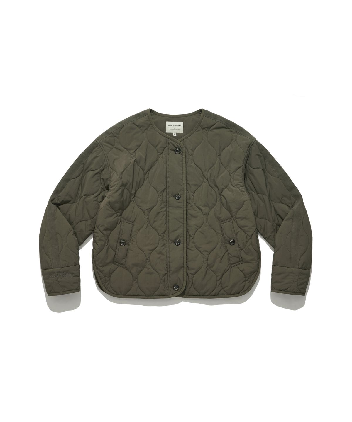 힐리먼트(HELEMENT) 여성 웨빙 퀼팅 자켓 (KHAKI)