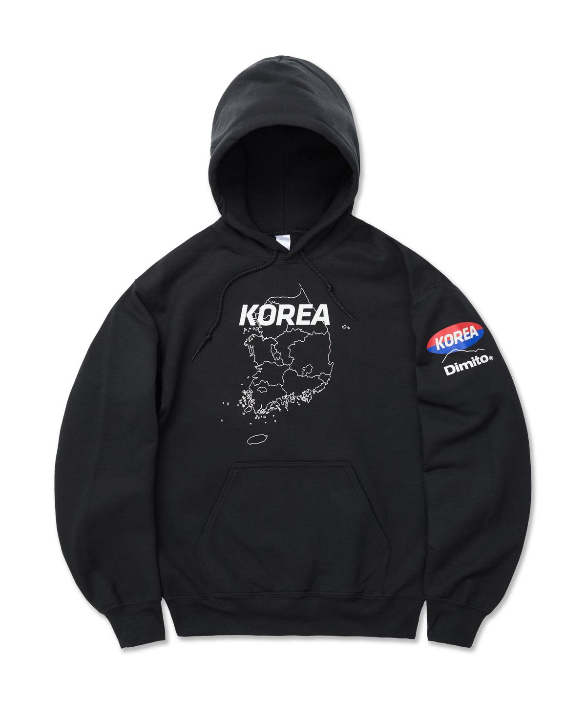 디미토(DIMITO) TEAM KOREA REPLICA BOX LOGO HOODIE BLACK