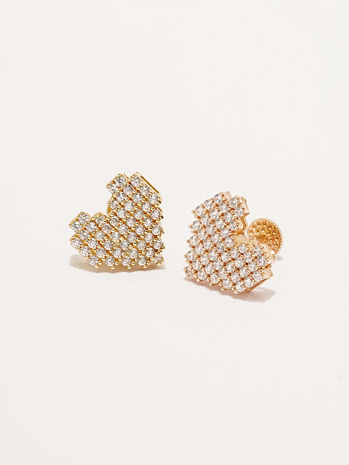 미니멀피어싱(MINIMALPIERCING) 14K 픽셀 하트 라블렛 피어싱