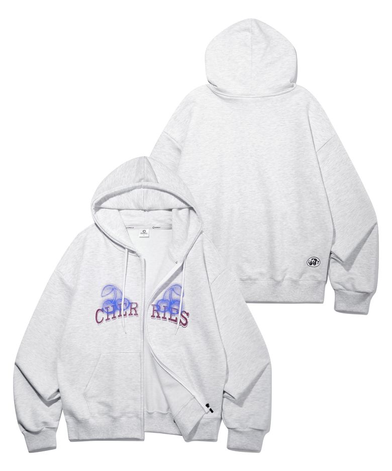 CHERRIES 오버핏 후드집업 AZH880 (2 COLOR)