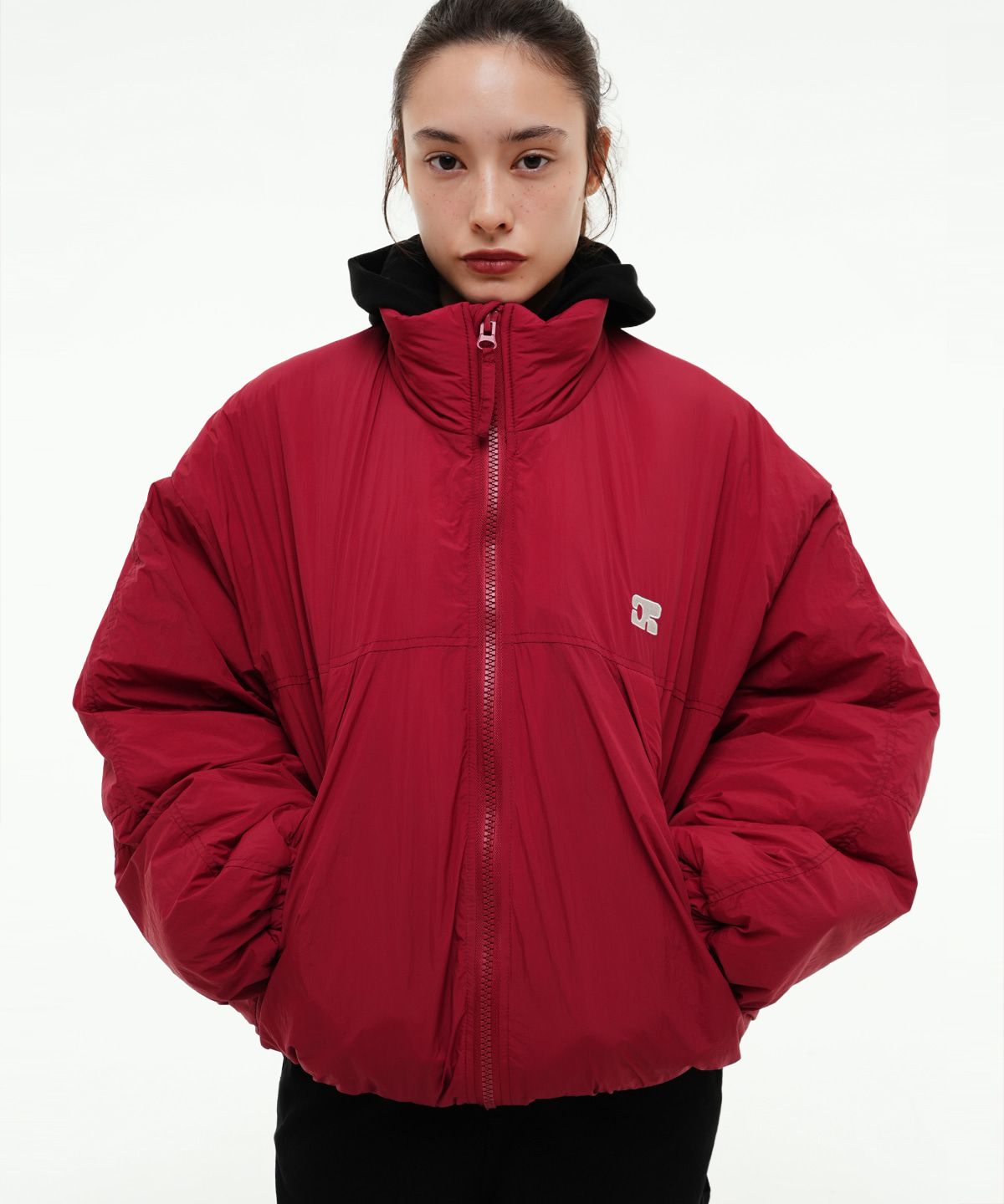 센토르(CENTAUR.KR) CENTAUR OVERSIZED PADDED JUMPER_RED