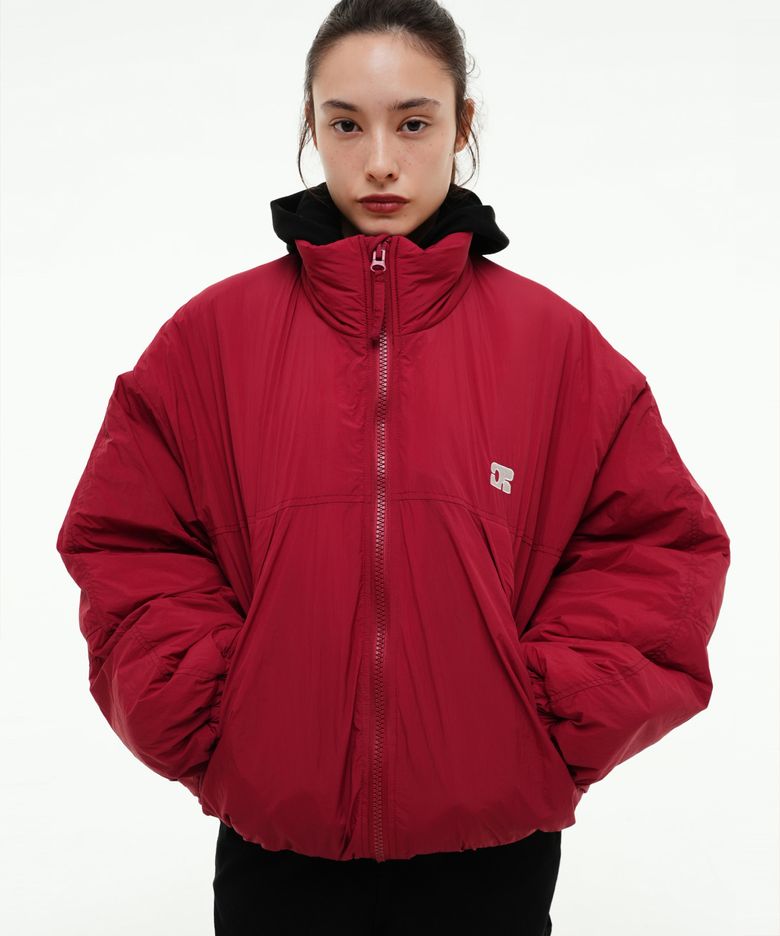 CENTAUR OVERSIZED PADDED JUMPER_RED