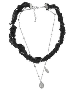 [유인 PICK] Braided Handmade Necklace (FL-730_Black)