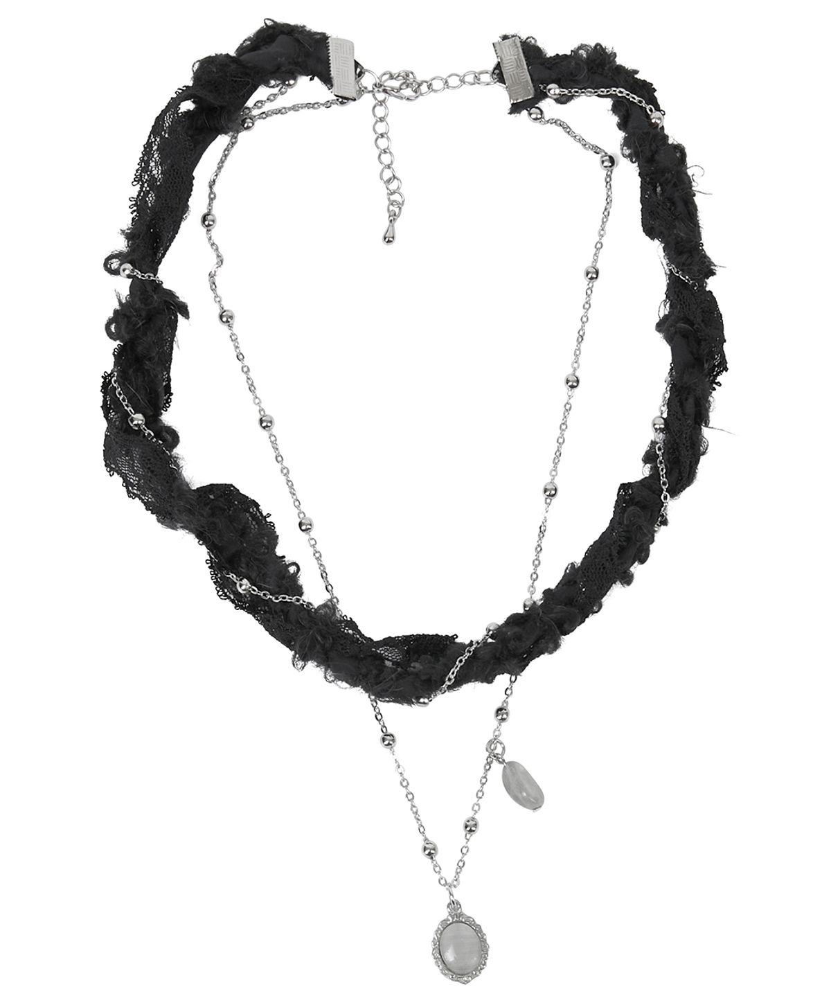 플레어업(FLAREUP) Braided Handmade Necklace (FL-730_Black)