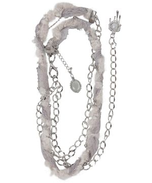 [유인 PICK] Braided Handmade Chain Belt (FL-732_Gray)