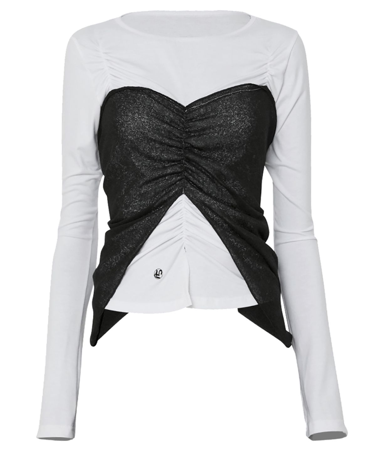 플레어업(FLAREUP) Bustier Layered Long Sleeve (FL-152_White)