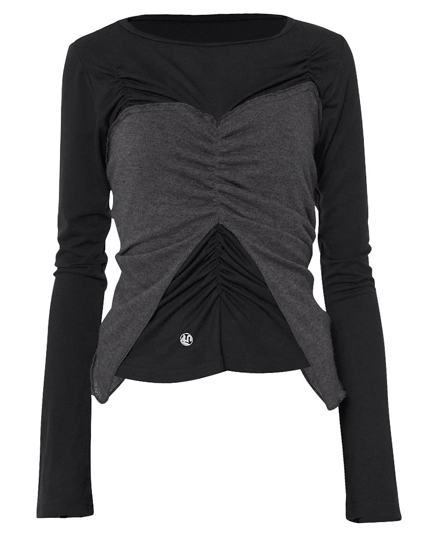 ★FLARE UP★ Bustier Layered Long Sleeve FL152Black MUSINSA | FLAREUP Bustier Layered Long Sleeve (FL-152_Black)