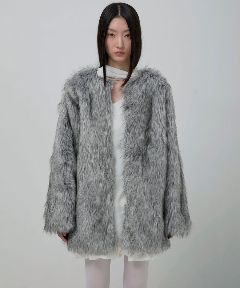 Fur Jacket (FL-046_Gray)