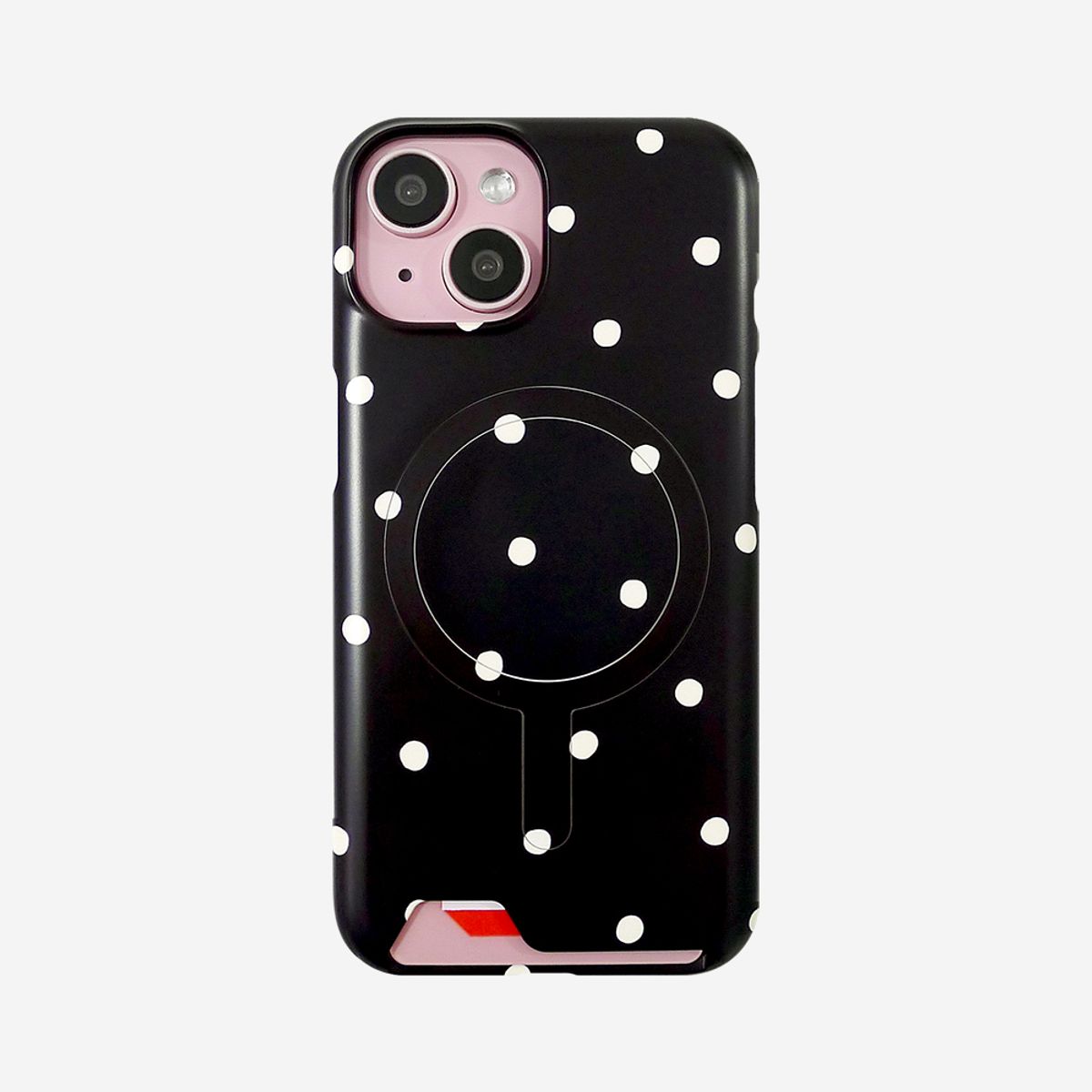 러브오낫(LOVE OR NOT) 맥세이프하드/카드수납_Ivory Balls-Black Magsafe Hard/Card Phonecase