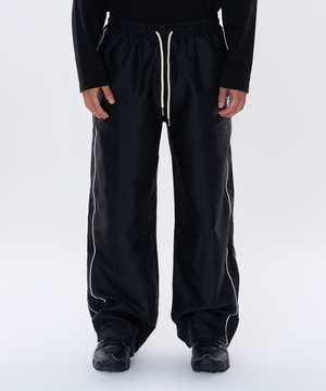 사이드 라인 스트링 팬츠 (블랙)