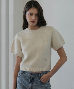 Olly Half Sleeve Knit [Ivory]