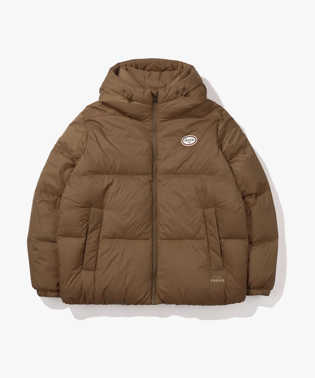 디아도라(diadora) 베라피우마 후드 푸퍼 패딩 자켓 BROWN