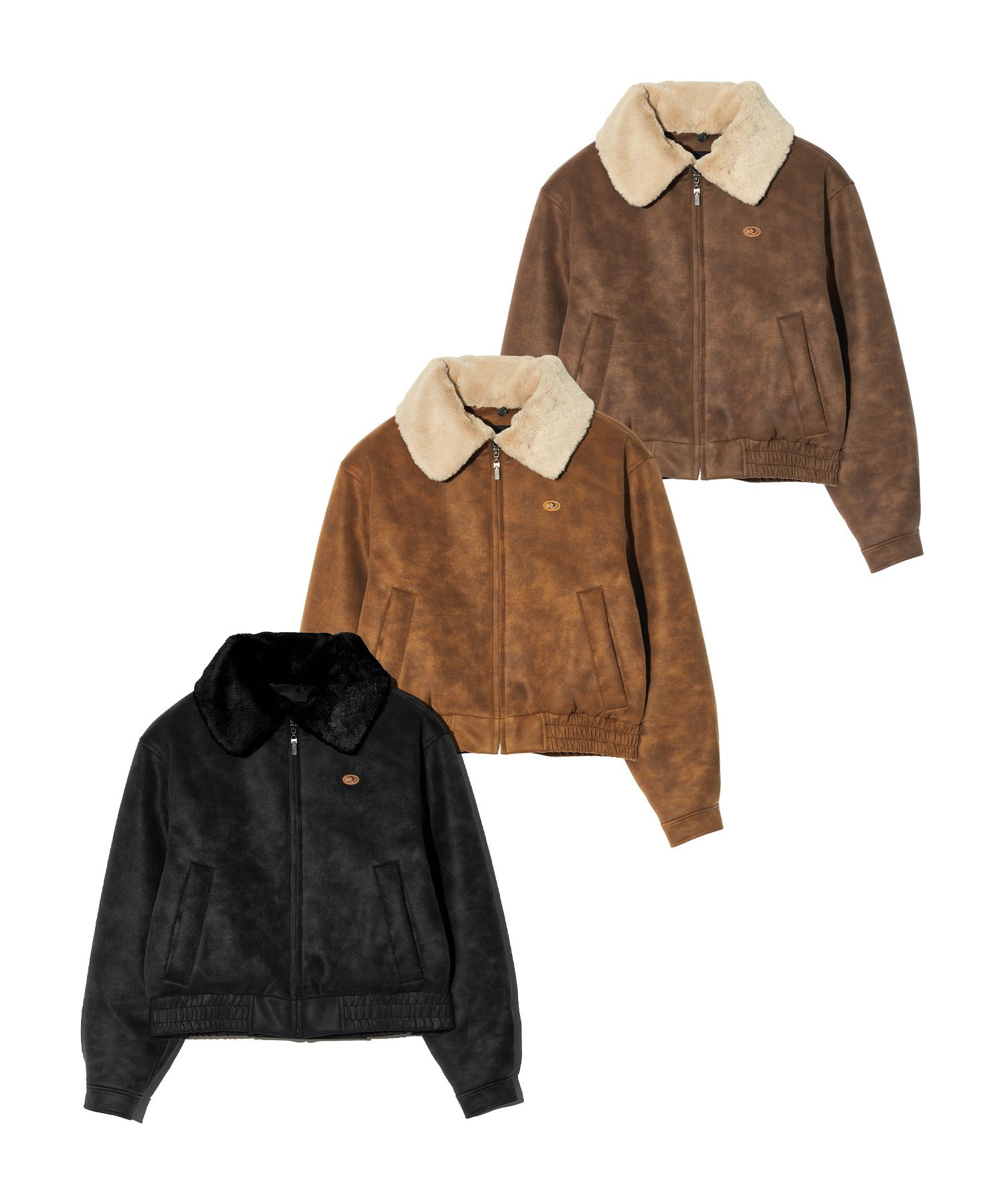 ●PIECEMAKER●[2タイプ] SUEDE MUSTANG PADDED BLOUSON_black MUSINSA | PIECEMAKER [2TYPE] SUEDE MUSTANG PADDED BLOUSON