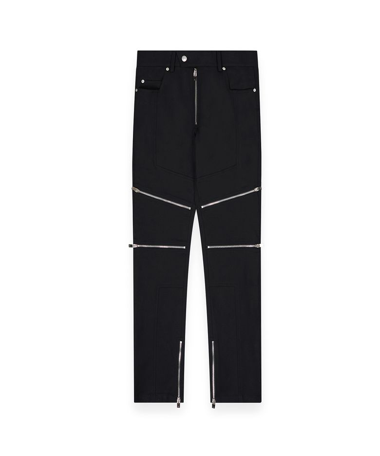 R-0039 / ZIP BIKER PANTS - 2.0(BLACK)