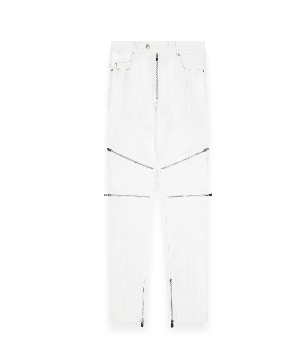 알포(R-4) R-0039 / ZIP BIKER PANTS - 2.0(WHITE)