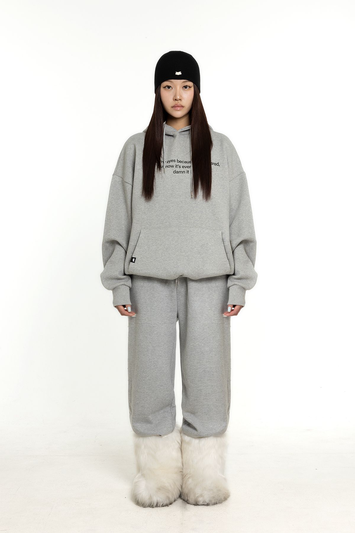 위드노쇼어(WITHNOSHORE) nightmare hoodie - gray