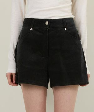 포시즌 코듀로이 하프 밴딩 팬츠 4COLOR