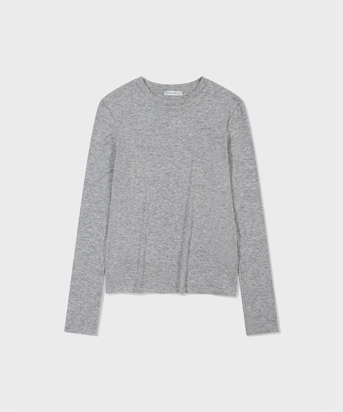 로우클래식(LOW CLASSIC) Lc WOOL JERSEY T-SHIRT_MELANGE GREY [LC263TS01MG]