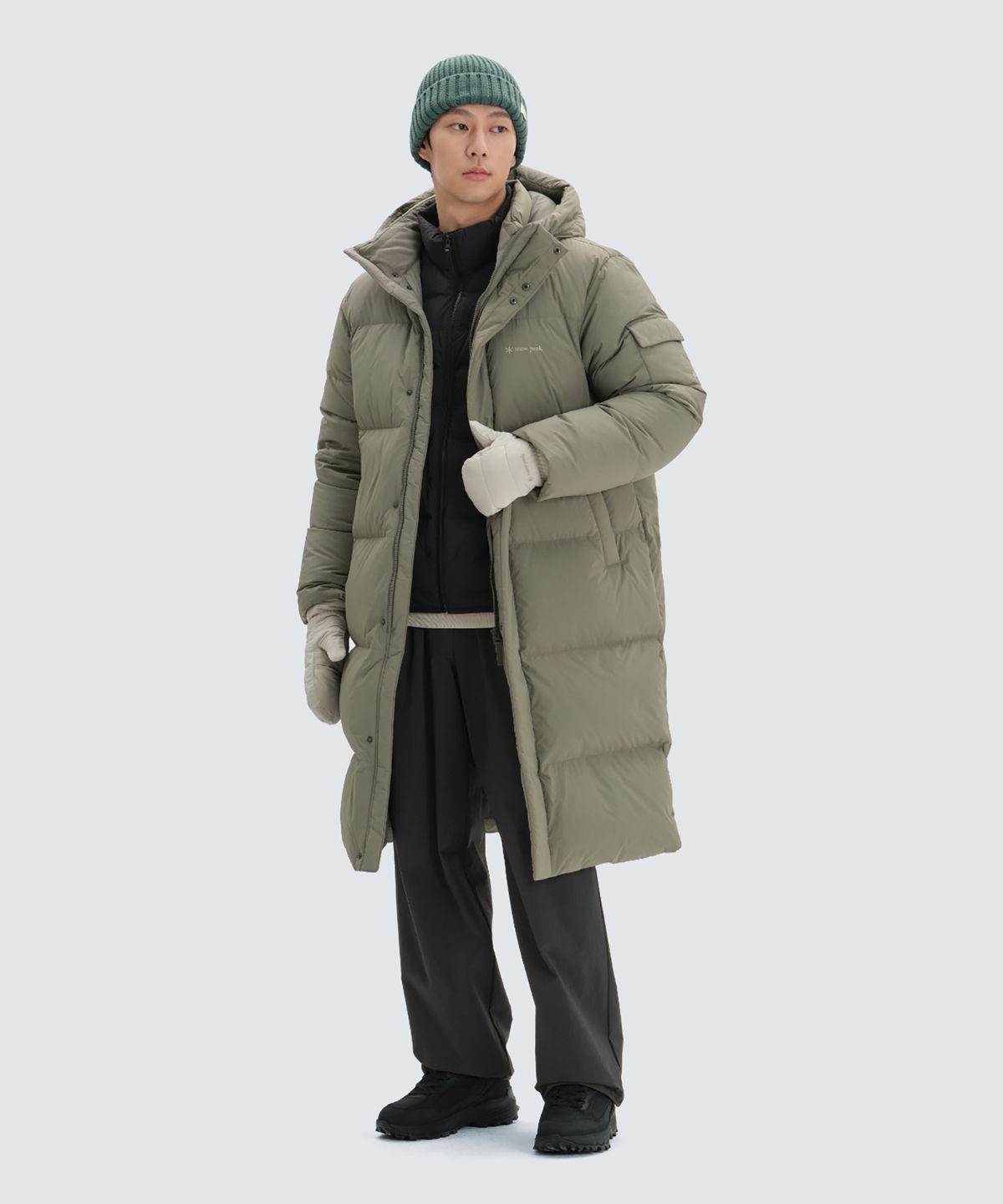 스노우피크 어패럴(SNOWPEAK APPAREL) 퀼팅 롱 다운 자켓 (S24WUFDJ08) Olive