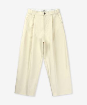 소르테 딥 플리츠 볼륨 팬츠 - 크림 / SORTESNM351CREAM