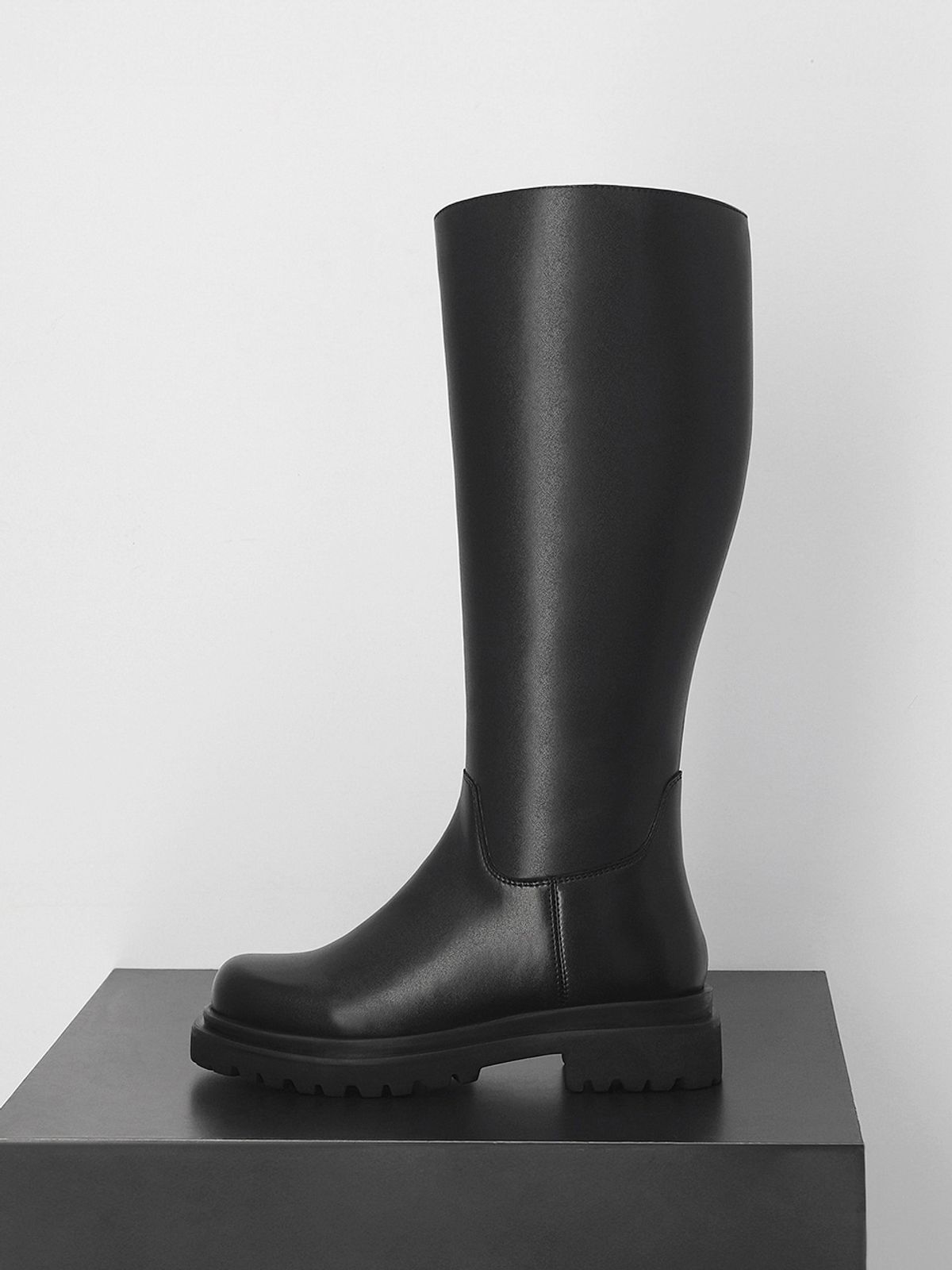엘칸토(ELCANTO) 마쯔 여성 캐주얼 2단몰드 롱부츠 4.5cm LCWL75M44V
