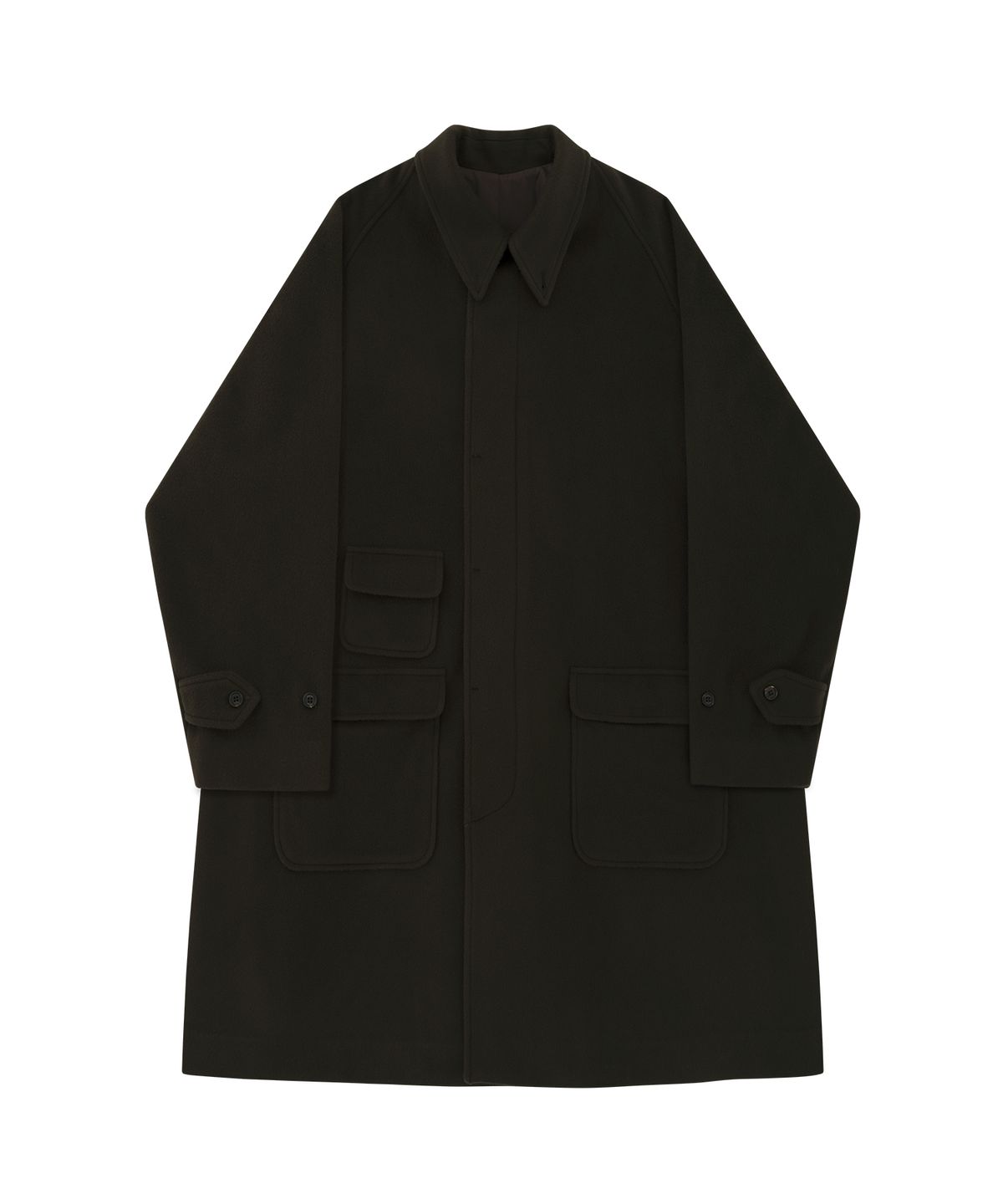 벨리프(BELLIEF) Wool comfort Raglan Coat (Dark Olive)