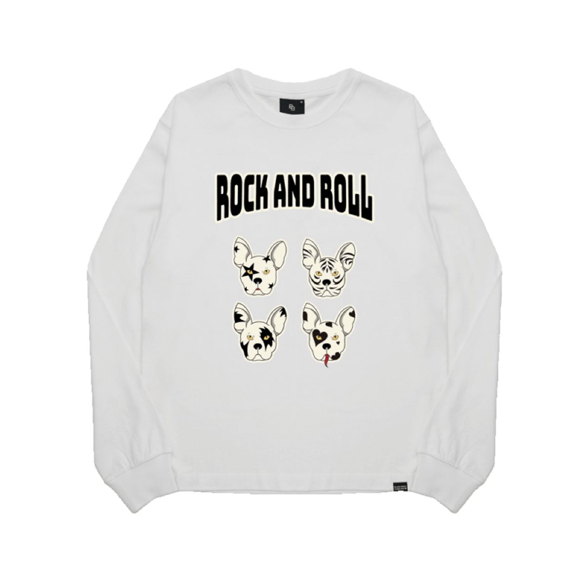 블랭크브릭(BLANKBRICK) 락앤롤 롱슬리브 화이트