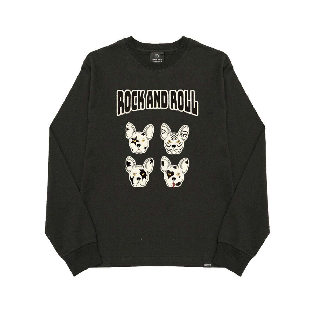 블랭크브릭(BLANKBRICK) 락앤롤 롱슬리브 블랙