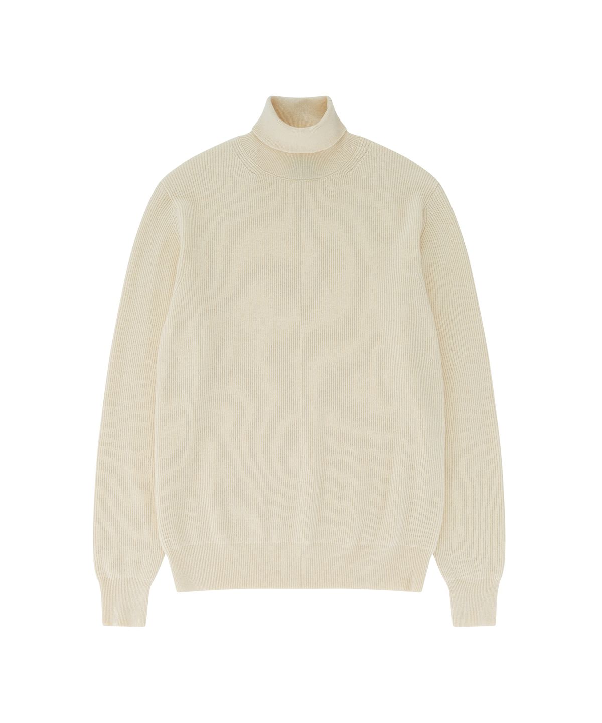 벨리프(BELLIEF) Wool soft Turtle Neck Knit (Ecru)