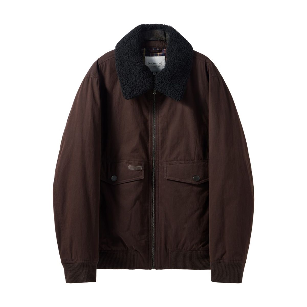 브롬톤 런던(BROMPTON LONDON) GREENFORD COLLAR BLOUSON - D/BROWN (P244UPD408)