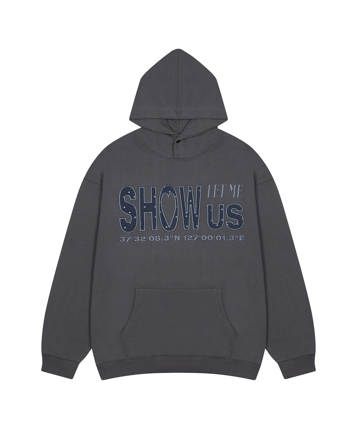러브이즈트루(LUVISTRUE) SH SHOW US STAR HOODIE(CHARCOAL)