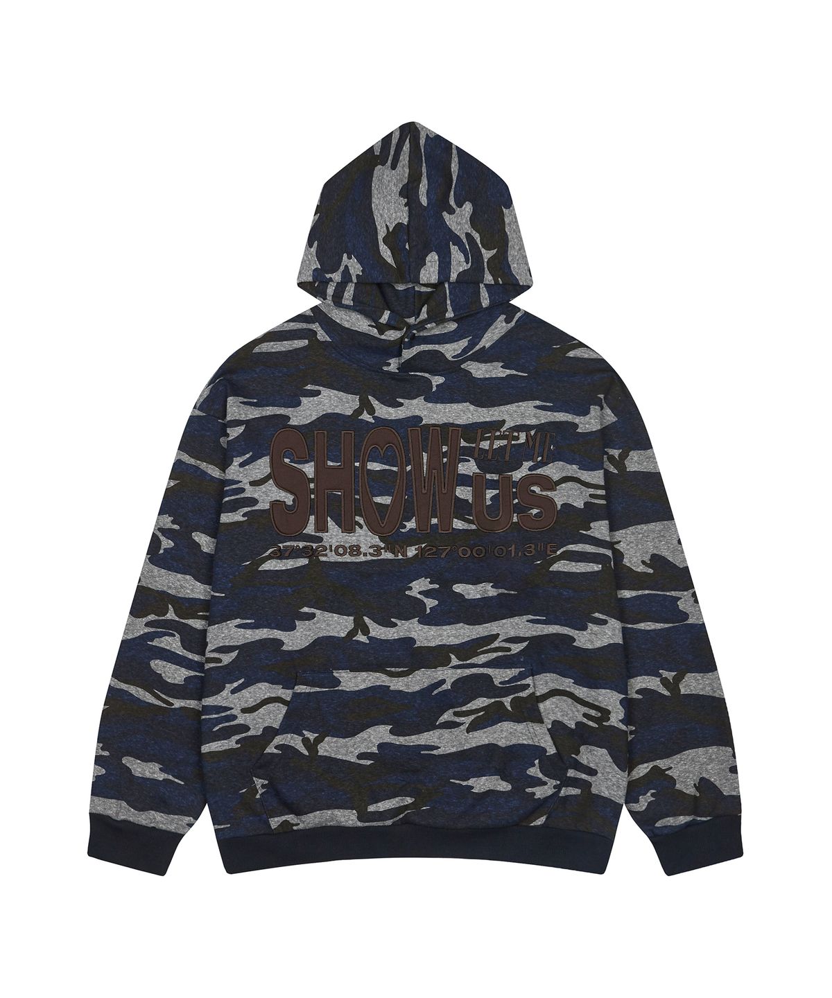 러브이즈트루(LUVISTRUE) SH SHOW US MILITARY HOODIE(BLUE)