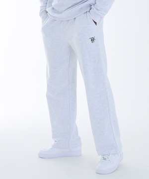 TBK 와이드 밴딩 팬츠 백멜란지