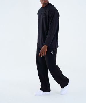 TBK 와이드 밴딩 팬츠 블랙