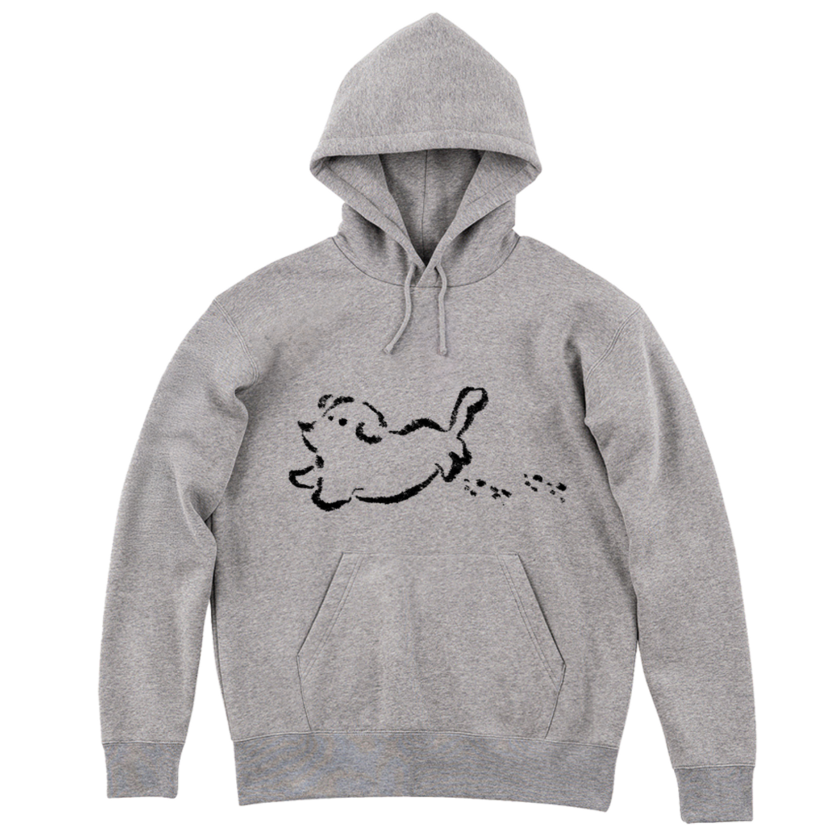 어썸어스(AWESOMEUS) 발자국 찍는 강아지 HOODIE_4 COLOR