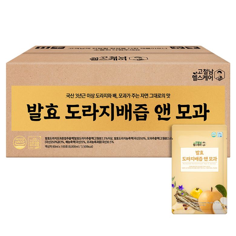 100포 발효 도라지배즙 앤 모과 즙 실속형