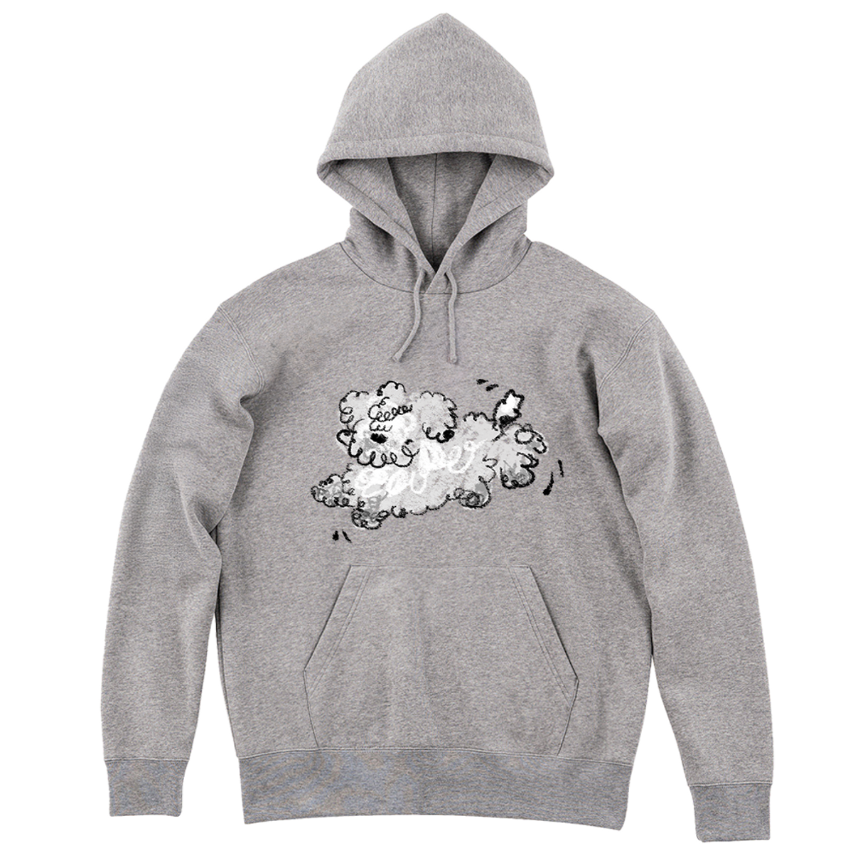 어썸어스(AWESOMEUS) 회색 복실한 강아지 HOODIE_4 COLOR