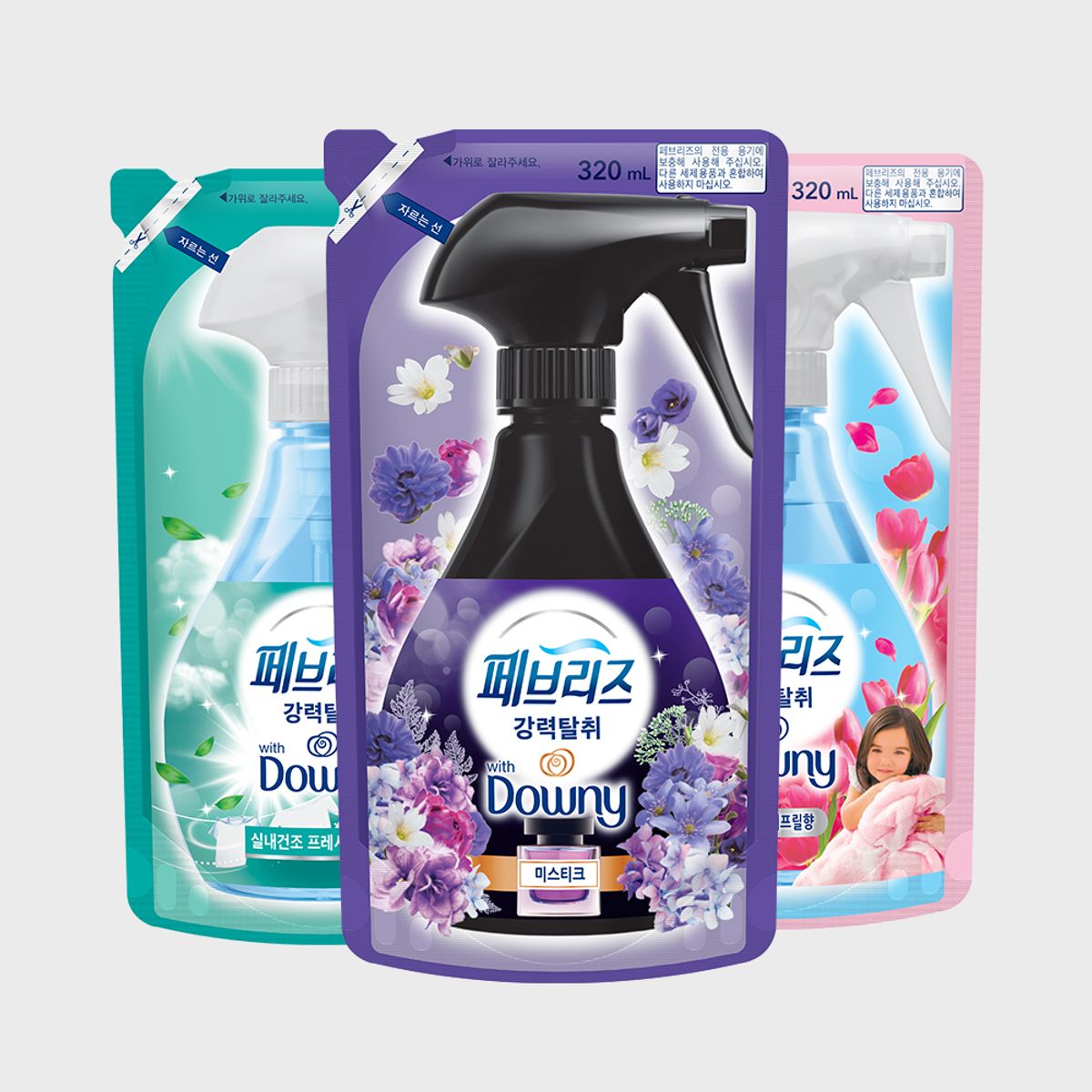 페브리즈(FEBREZE) 섬유탈취제 320ml 리필 3개