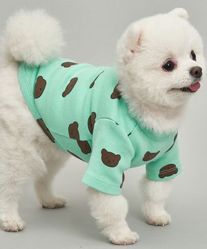 강아지 베어베어 티셔츠 S-5XL 민트